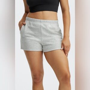 Fabletics Go To Slim Sweatshort Womens Size Large In Grey Lounge Shorts Fleece